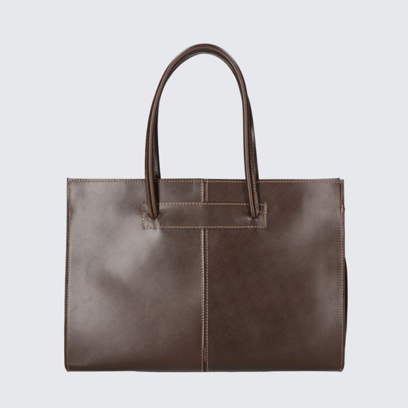 Italian Artisan Womens Luxury Tote Handbag In Genuine Cowhide Leather Made In It - Picture 9 of 16